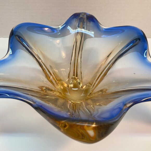 Murano Vase From JI Co. Italy Vintage Cristallo Venezia CCC Hand Blown Vase - Picture 11 of 13